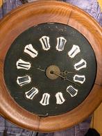 Horloge murale bois, avec aiguilles, poids et clés en laiton, Enlèvement