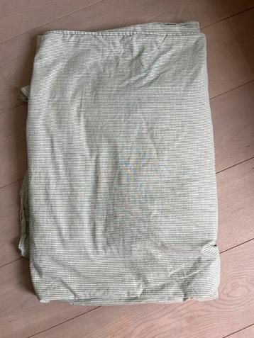 Dekbedovertrek & kussensloop, groen/streep, 150x200/50x60 cm beschikbaar voor biedingen