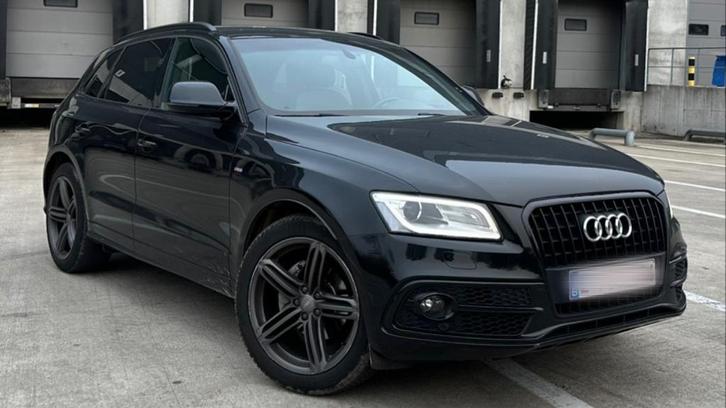Audi Q5 2.0TDi S-Line, Auto's, Audi, Particulier, Q5, Diesel, Euro 6, SUV of Terreinwagen, 5 deurs, Handgeschakeld, Zwart, Zwart