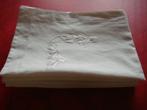 2 Draps blancs + 2 taies. Ancien., Ophalen of Verzenden, Gebruikt, Overige kleuren, Overige typen