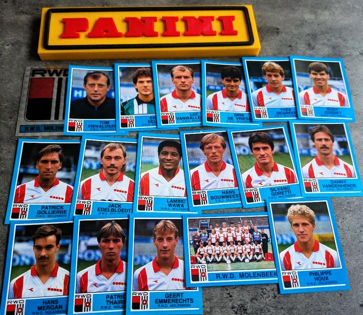 PANINI FOOTBALL 87 RWDM MOLENBEEK 18 AUTOCOLLANTS 1987, Hobby & Loisirs créatifs, Autocollants & Images, Neuf, Envoi