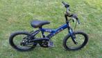 Blauwe kinderfiets Mickey Bike 16 inch, Comme neuf, Enlèvement, Mickey bike, 16 à 20 pouces