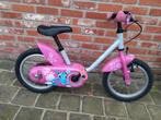 Meisjes kinderfiets 14 inch, Fietsen en Brommers, Ophalen, Zijwieltjes, Gebruikt, B-Twin