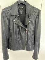 Zwarte lederen vest, Kleding | Dames, Jassen | Winter, Massimo Dutti, Zwart, Maat 46/48 (XL) of groter, Ophalen of Verzenden