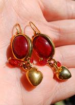 Kange oorringen rood, Handtassen en Accessoires, Ophalen of Verzenden, Zo goed als nieuw, Rood