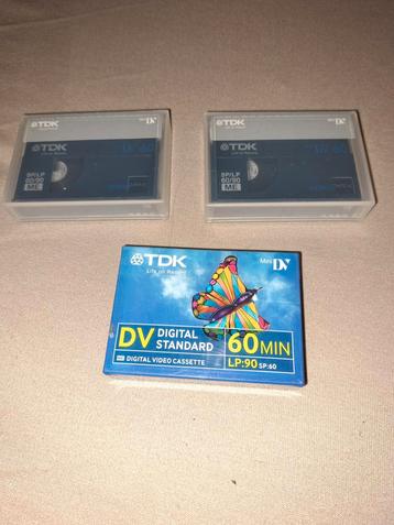 TDK DVM-60 miniDV camcorder videocassette 60 minuten, Audio, Tv en Foto, Videocamera's Digitaal, Ophalen of Verzenden, Nieuw