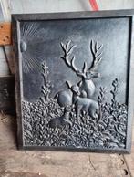 Plaque en fonte de cheminée ou déco, Enlèvement, Utilisé