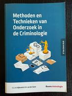 Methoden en technieken van onderzoek in de criminologiee, Ophalen of Verzenden, Zo goed als nieuw, Hoger Onderwijs