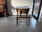 Vintage schoolbankje, Kinderen en Baby's, Kinderkamer | Tafels en Stoelen, Ophalen, Gebruikt, Tafel(s) en Stoel(en)