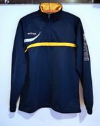 Chemise de sport demi-zippée bleu marine/jaune de la marque, Enlèvement ou Envoi, Taille 46 (S) ou plus petite, Jaune