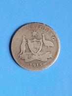 1915 Australië 1 shilling in zilver George V schaars, Zilver, Losse munt, Verzenden