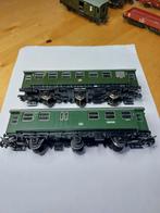 Marklin Ho set van 2 auto's, Wisselstroom, Gebruikt, Wagon, Ophalen of Verzenden