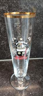 Oud bierglas voetander logo.lettertype. Maataanduiding goude, Collections, Marques de bière, Enlèvement ou Envoi