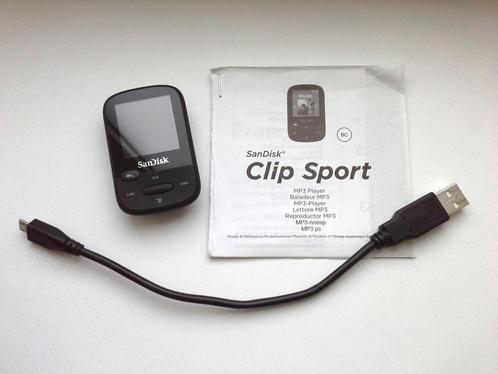 Lecteur mp3 SanDisk Clip Sport SDMX24 4GB avec câble USB, Audio, Tv en Foto, Mp3-spelers | Overige merken, Gebruikt, 2 tot 10 GB