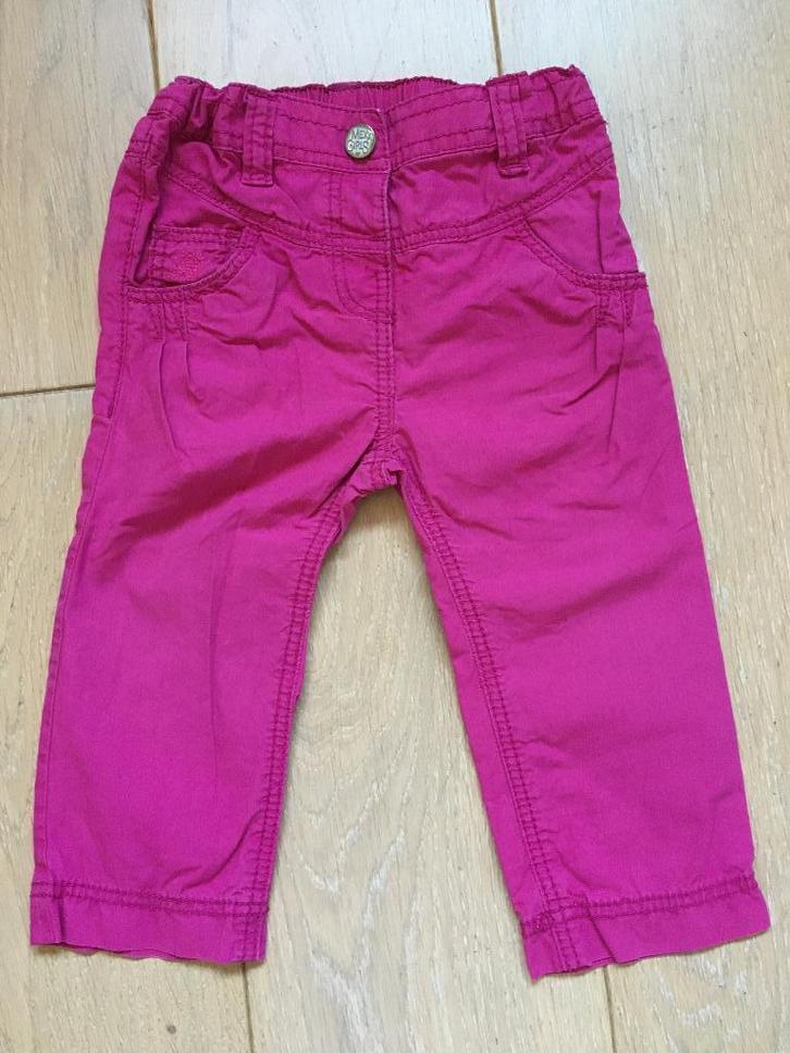 broek roos mexx maat 74, Kinderen en Baby's, Babykleding | Maat 74, Zo goed als nieuw, Meisje, Broekje, Ophalen of Verzenden