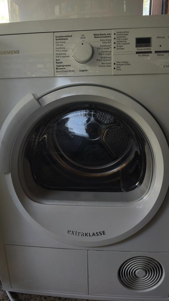 Droogkast Siemens, Elektronische apparatuur, Droogkasten, Gebruikt, Luchtafvoer, Voorlader, 6 tot 8 kg, 85 tot 90 cm, Anti-kreukfase