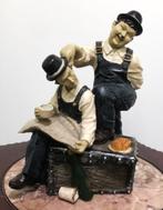 Laurel en Hardy Sculptuur "schafttijd!"😍💑😄🎁☕🤗👌, Antiek en Kunst, Ophalen of Verzenden