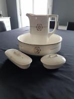 Compleet oud wastafel set ceramique, Antiek en Kunst, Curiosa en Brocante, Ophalen