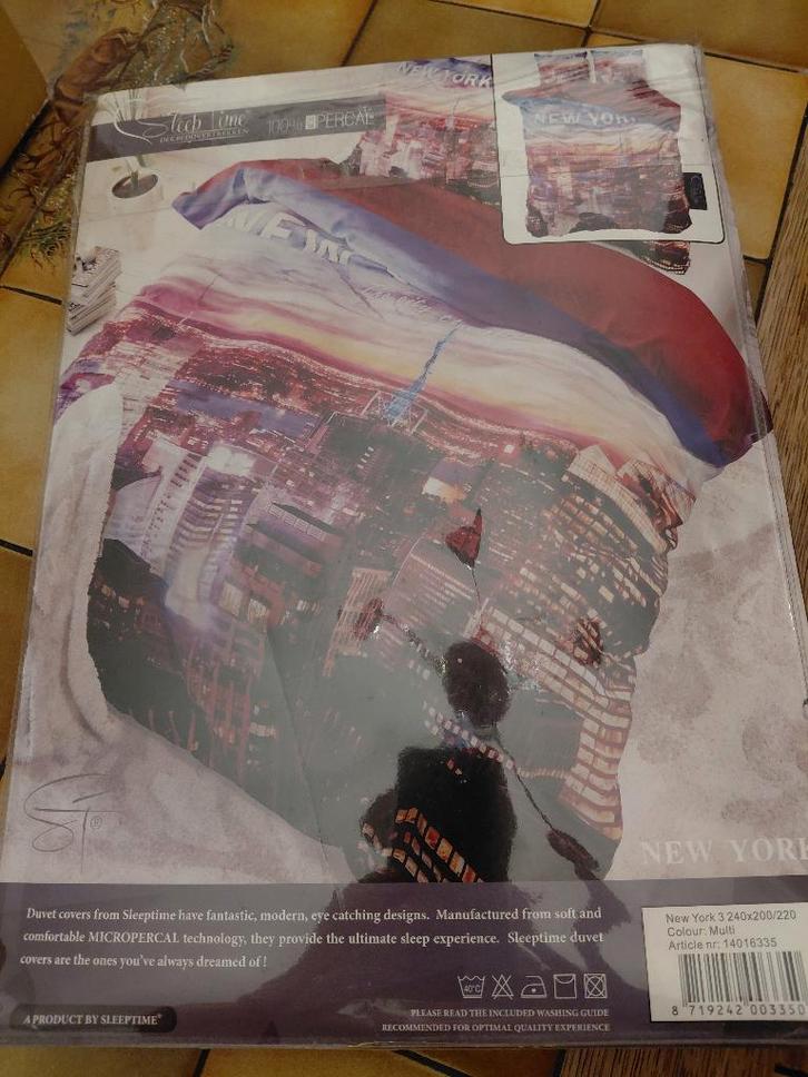 Dekbedovertrek 240200cm + 2 kussenslopen, Huis en Inrichting, Slaapkamer | Beddengoed, Nieuw, Dekbedovertrek, Tweepersoons, Overige kleuren