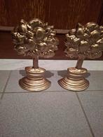 2 ijzeren (GOUDKLEURIGE)beelden ,boekensteun.., Antiek en Kunst, Ophalen of Verzenden