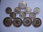 12 stuks zilver Frankrijk 1916-1978 232gr, Ophalen of Verzenden, Frankrijk, Zilver