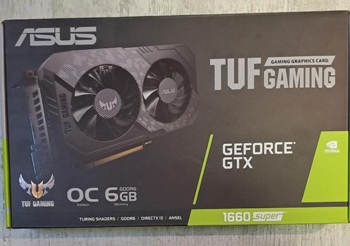 ASUS TUF Gaming GTX 1660 super oc 6gb, Informatique & Logiciels, Cartes vidéo, Comme neuf, Nvidia, PCI, GDDR6, DVI, Enlèvement