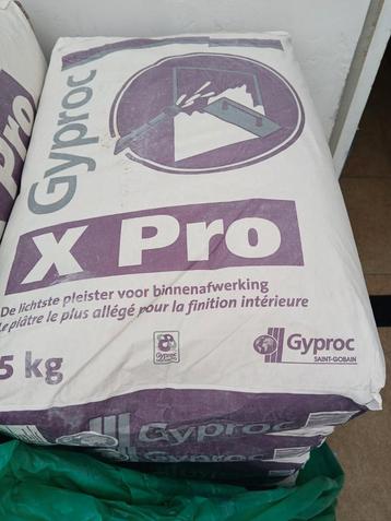 70 zakken Gyproc x pro pleister 25kg beschikbaar voor biedingen