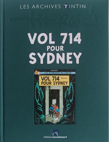 Vol 714 pour Sydney : Hergé : Archives Tintin :Ed Moulinsart beschikbaar voor biedingen