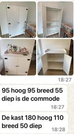 Tweedeurs kleerkast en lavabo, Huis en Inrichting, Ophalen of Verzenden, Zo goed als nieuw