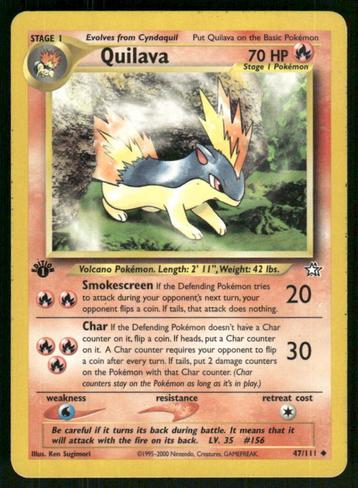 Quilava 47/111 - Neo Genesis (1st edition) beschikbaar voor biedingen