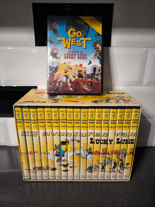 Volledige dvd collectie van Lucky Luke plus de bioscoop film, Cd's en Dvd's, Dvd's | Tekenfilms en Animatie, Zo goed als nieuw