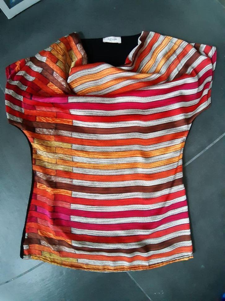 Nr 29: kleurrijk top maat M, Kleding | Dames, Blouses en Tunieken, Gedragen, Maat 38/40 (M), Overige kleuren, Ophalen of Verzenden