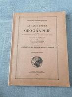 Atlas-Manual of Geography the world minus Europe-1939, Ophalen of Verzenden