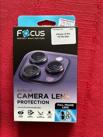Protecteur de camera pour Iphone 15 Pro et 15 Pro Max beschikbaar voor biedingen