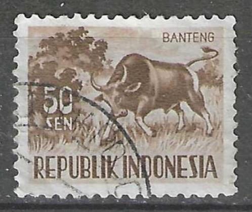 Indonesie 1956/1958 - Yvert 124 - Buffel (ST), Postzegels en Munten, Postzegels | Azië, Gestempeld, Verzenden