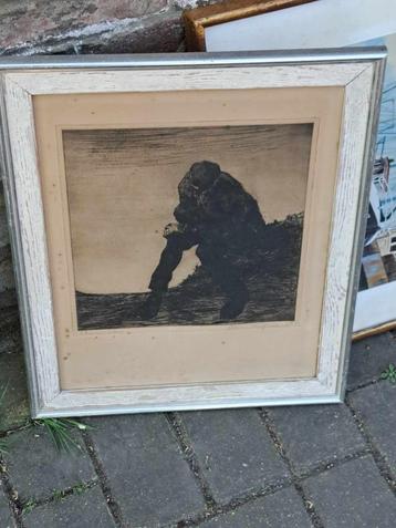 gravure le chemineau signe beschikbaar voor biedingen