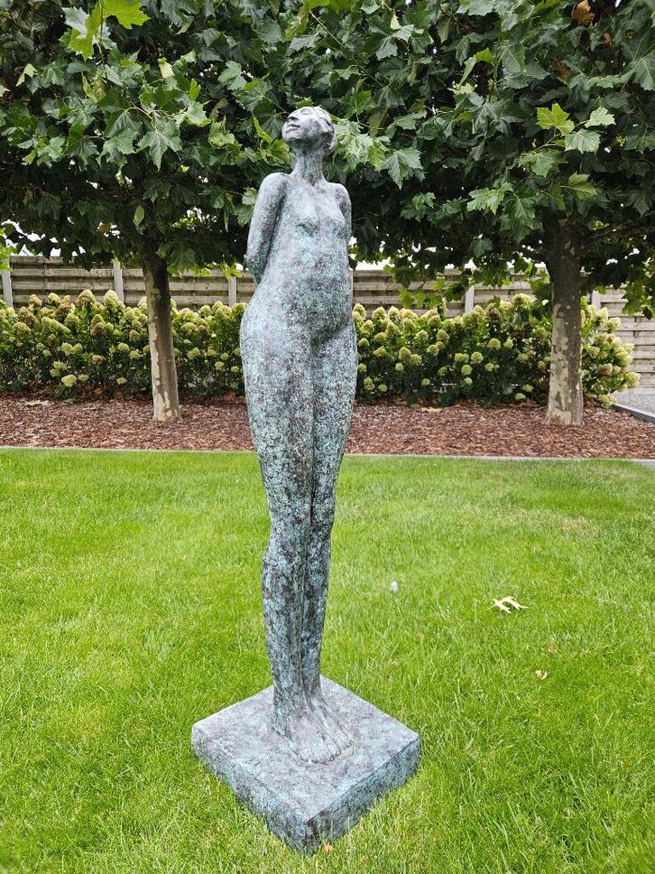 Bronzen zeer mooi kunstbeeld aan zéér lage verkoopprijs !!!, Antiek en Kunst, Kunst | Beelden en Houtsnijwerken, Ophalen of Verzenden