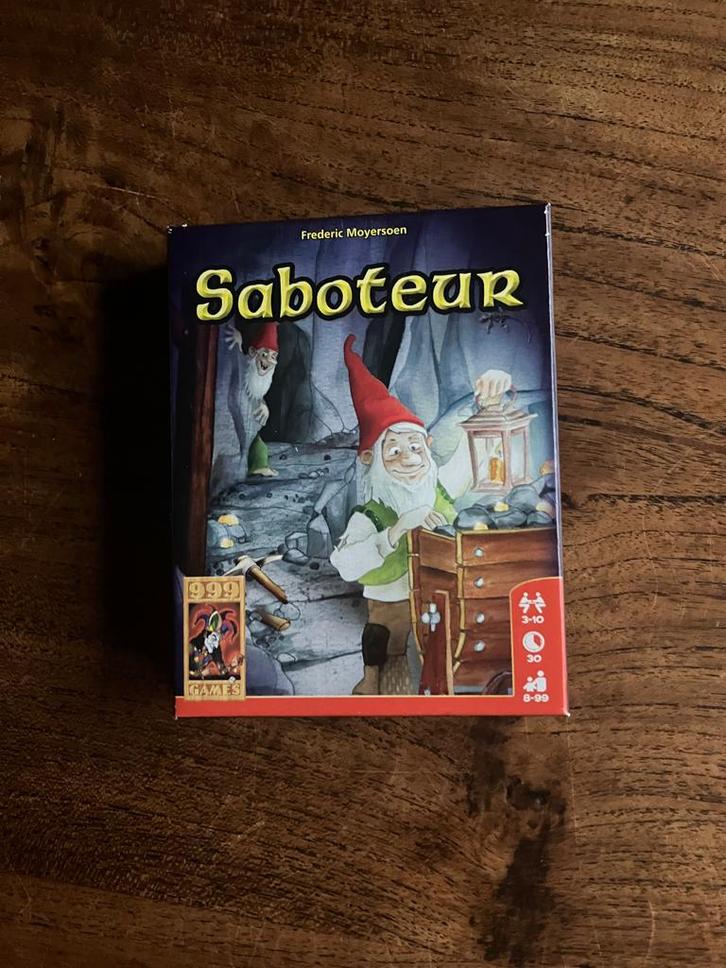 Gezelschapspel Saboteur, Hobby en Vrije tijd, Gezelschapsspellen | Kaartspellen, Nieuw, Ophalen of Verzenden
