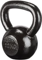 Gietijzeren kettlebell | 12kg | zwart | Nieuw, -, Verzenden, -, Nieuw