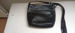 Zwarte lederen crossbody tas van het merk Saccoo, Ophalen, Zo goed als nieuw, Zwart