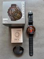 Garmin Fenix 8 47 mm Saffier/AMOLED GPS Horloge, Handtassen en Accessoires, Ophalen of Verzenden, GPS, Zo goed als nieuw, Blauw