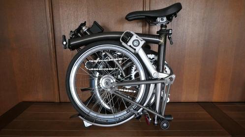 Brompton S6L Titanium / Raw Steel - NIEUW - 6 versnellingen, Fietsen en Brommers, Fietsen | Vouwfietsen, Nieuw, Brompton, Totaal opvouwbaar
