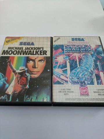 Sega Master Systeme Lot de 4 jeux 