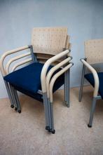 5 x vintage design armstoelen, eetkamerstoelen, 1980s, Huis en Inrichting, Ophalen, Gebruikt, Vijf, Zes of meer stoelen, Metaal