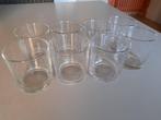 8 glazen, drinkglas,borrelhapjes,theelichtjes., Verzamelen, Ophalen of Verzenden, Nieuw