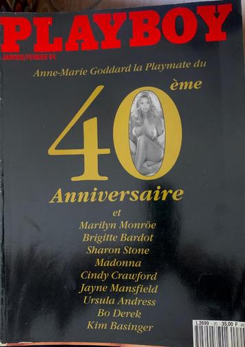 PLAYBOY 40e verjaardagsnummer    01/02 1994 beschikbaar voor biedingen