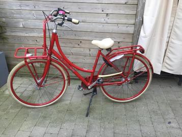 Degelijke fiets dames Oxford rood