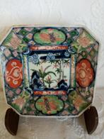 Achthoekig bord Japans porselein Meiji-periode, Ophalen of Verzenden
