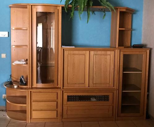TV-meubel met heel wat opberg- en displayruimte, Huis en Inrichting, Kasten |Televisiemeubels, Gebruikt, 150 tot 200 cm, 200 cm of meer