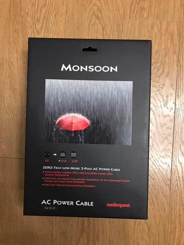 Audioquest Monsoon stroomkabel 1 meter beschikbaar voor biedingen